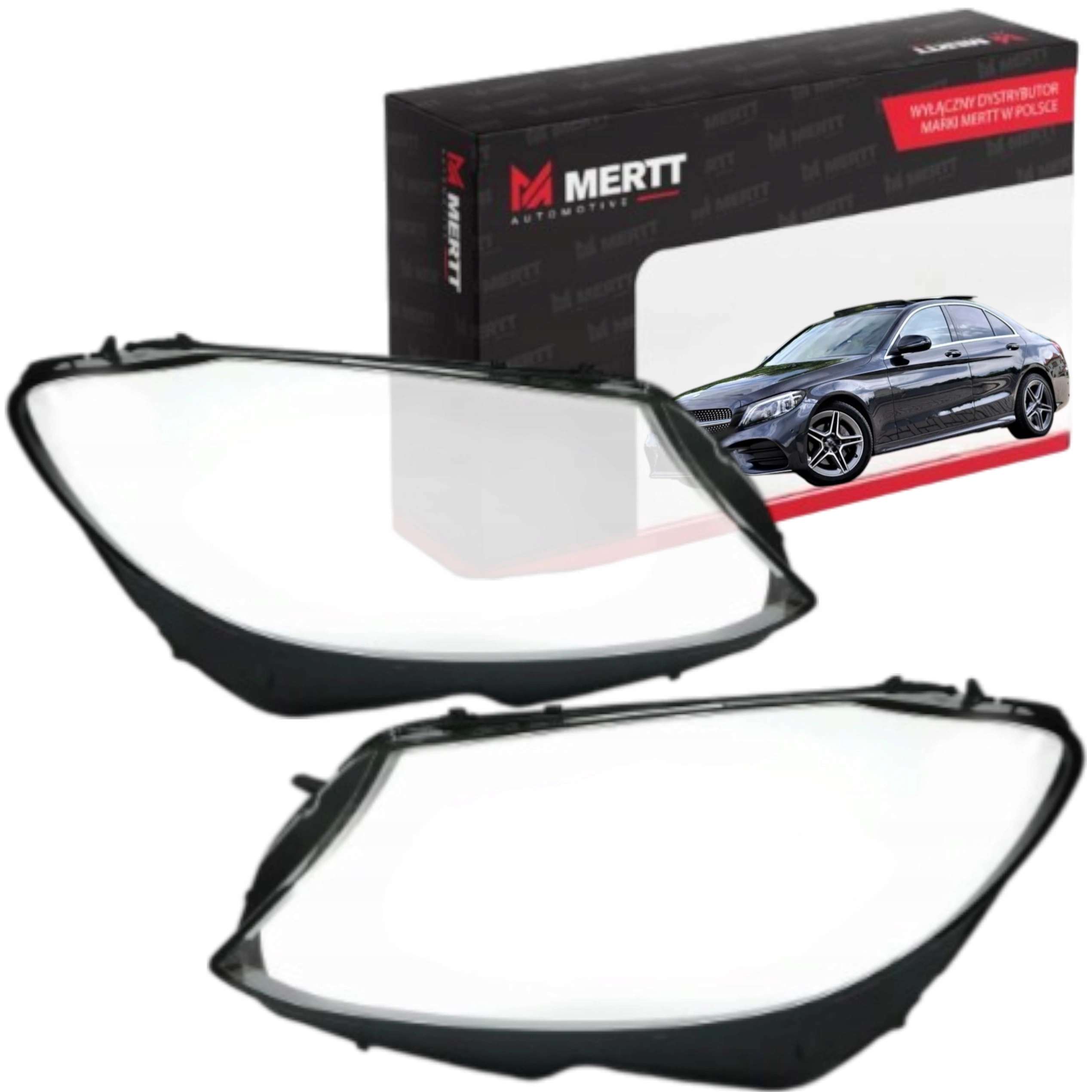 Sada Klosz Pravý Levý sklo světlometu lampa Mercedes C W205 S205 18-20 LCI