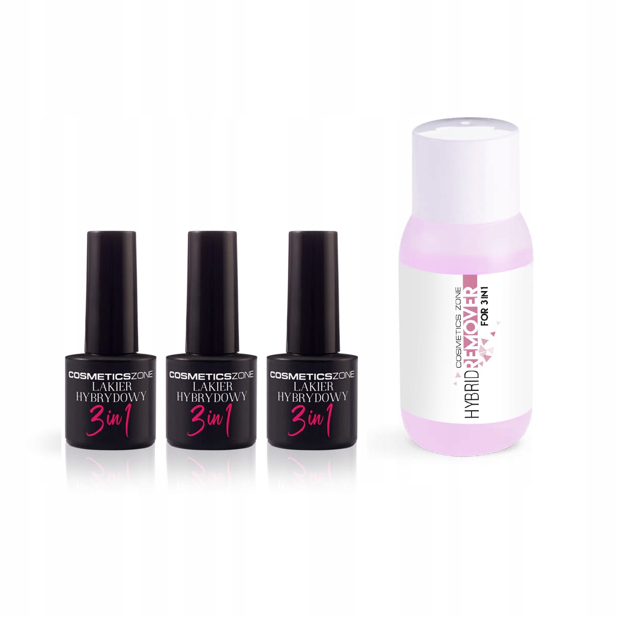 

Lakier Hybrydowy 3IN1 3SZT Hybrid Remover 150ML