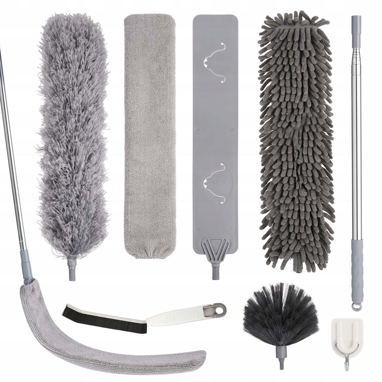 Levně Teleskopická Sada 7 Prachových Metliček Z Mikrovlákna Pro Stropy A Štěrbiny
