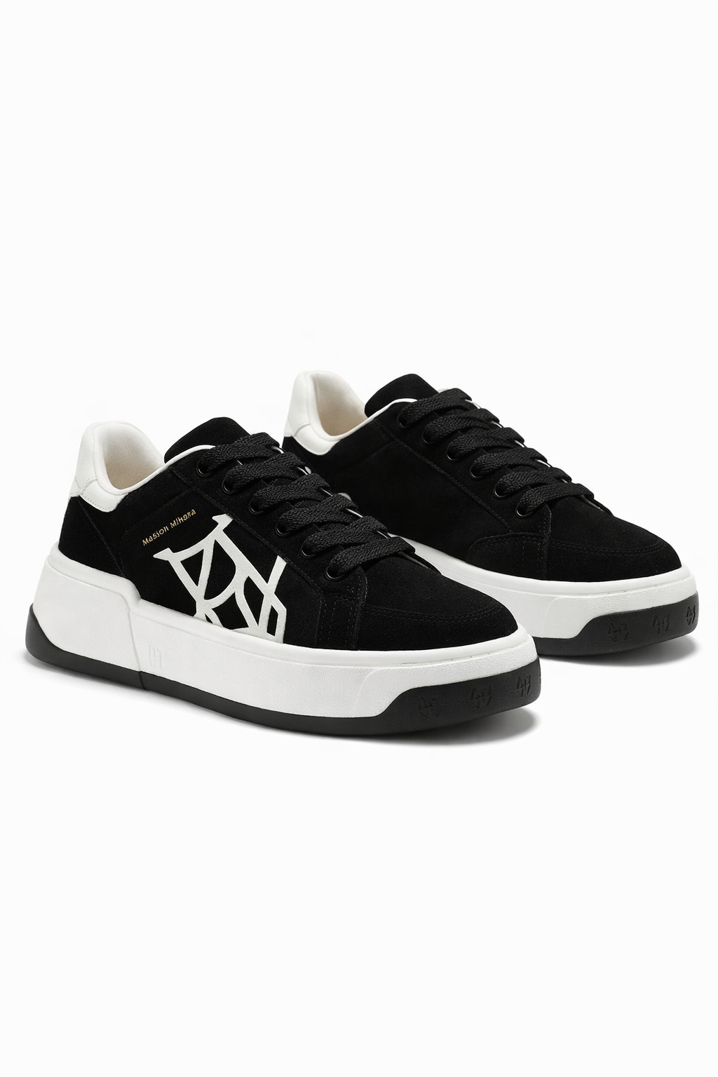 Naked Wolfe Černé Sportovní Boty Z Přírodní Kůže S Logem 36 I3C