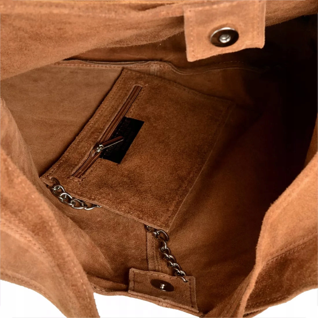 Torebka skórzana shopper bag worek camel brąz Kod producenta Borse in Pelle