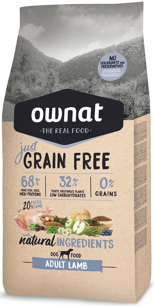 Ownat Grain Free Just Lamb 14kg