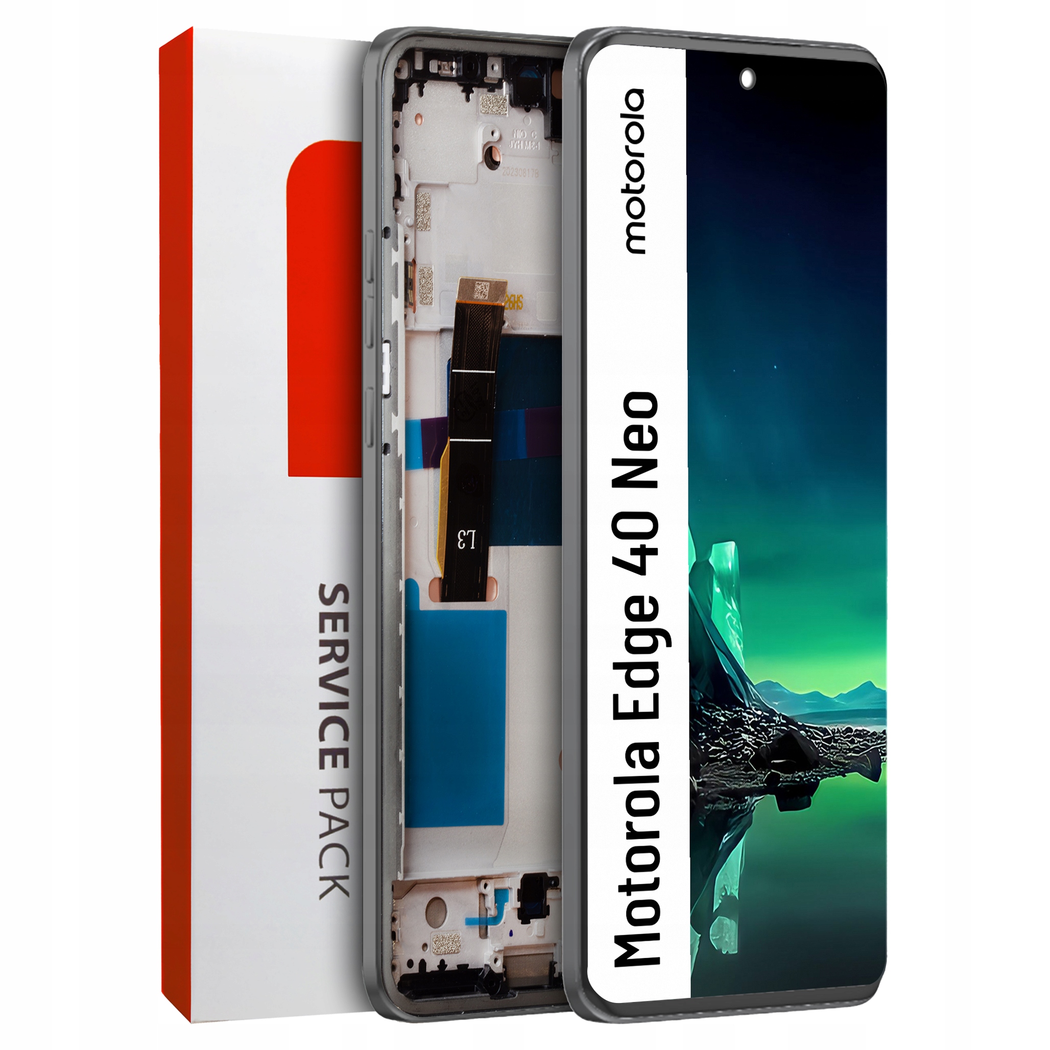 Displej pre Motorola Edge 40 Neo LCD displej Rámček čierny Originál Zila