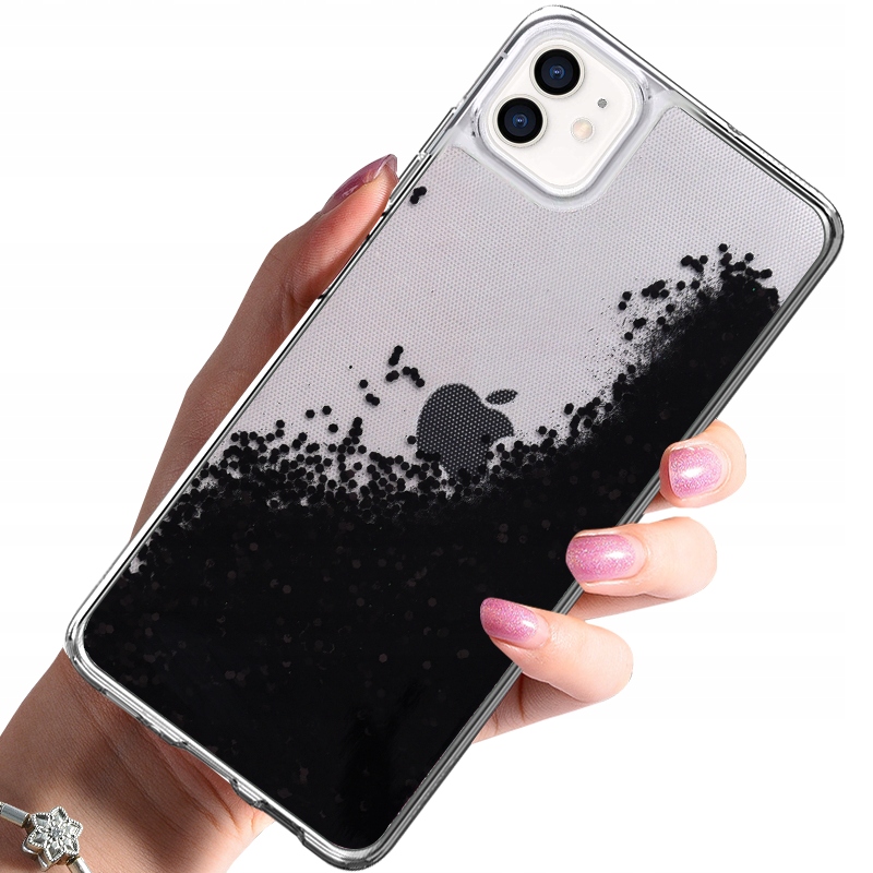 

Etui do iPhone 12 Brokat Pływający Case Szkło 9H