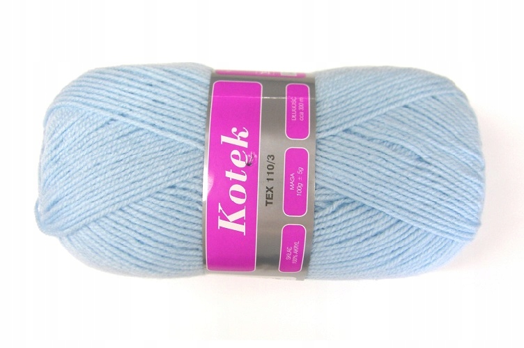 Włóczka Kotek 100% akryl, 300mb _32-2249 Niebieski