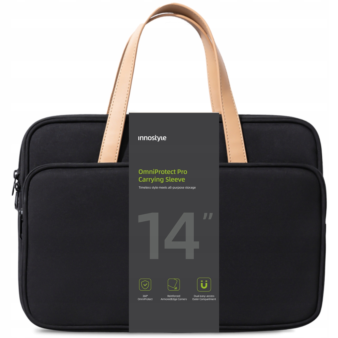 Innostyle Dámská Taška Na Notebook 13 14 Voděodolná Omniprotect Pro Černá