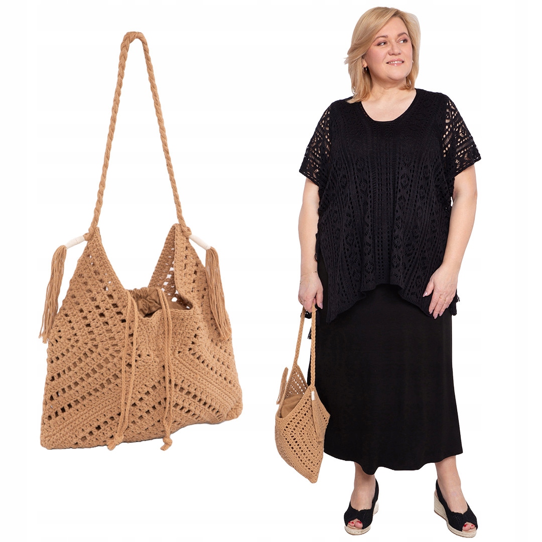 Tkaná taška s výsuvným vakem Uni.