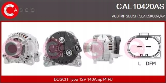ALTERNATOR 12V 140A CASCO Producent części Casco