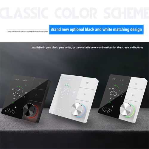 Termostat Wentylatorowo klimakonwektorowy WiFi, z Tuya