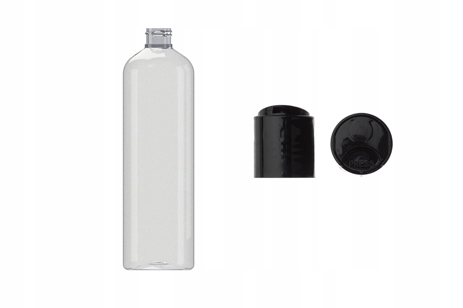 

Butelka plastikowa Pet 500 ml z nakrętką Disc Top