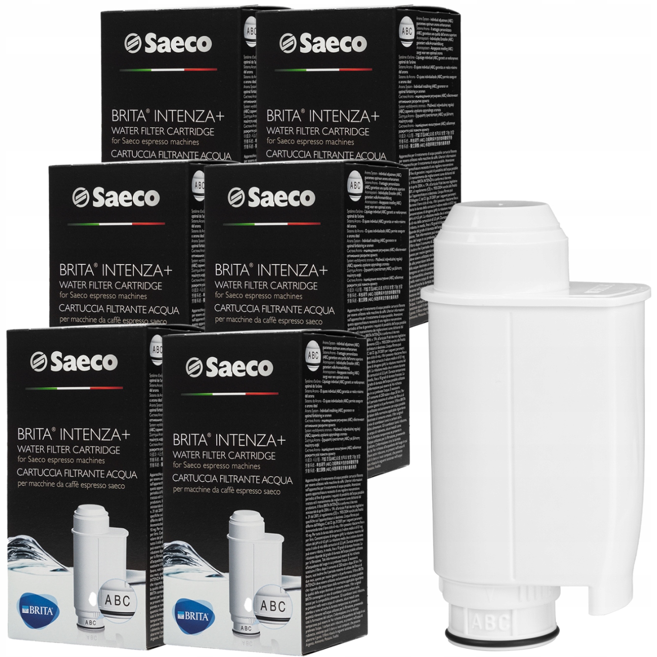 Sada 6x Vložka Vodný Filter Brita Saeco Intenza+ Do Expresu Philips