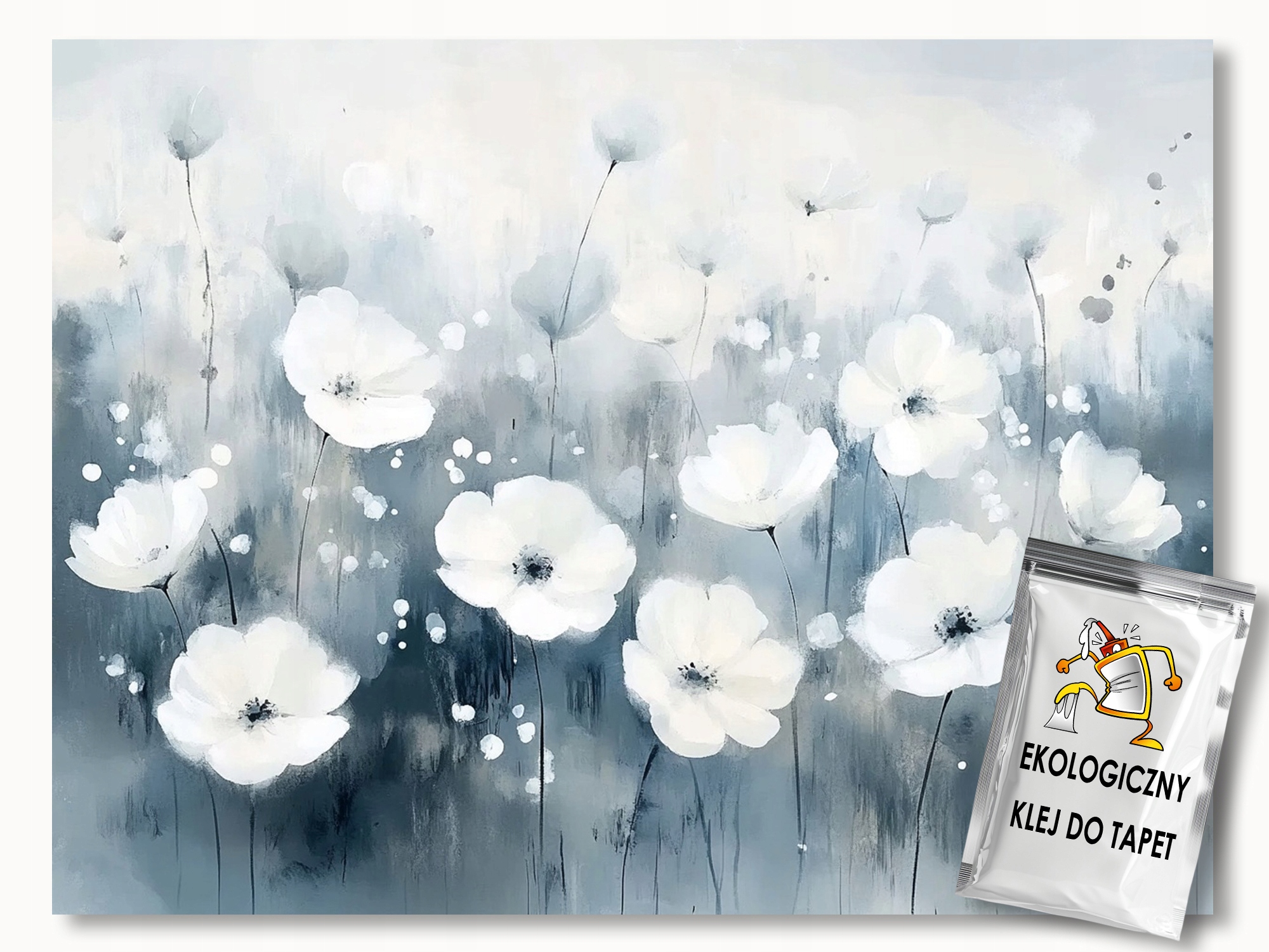 Fototapeta Flizelina Příroda Zahrada Louka Modré Květy Boho 416x254 130g