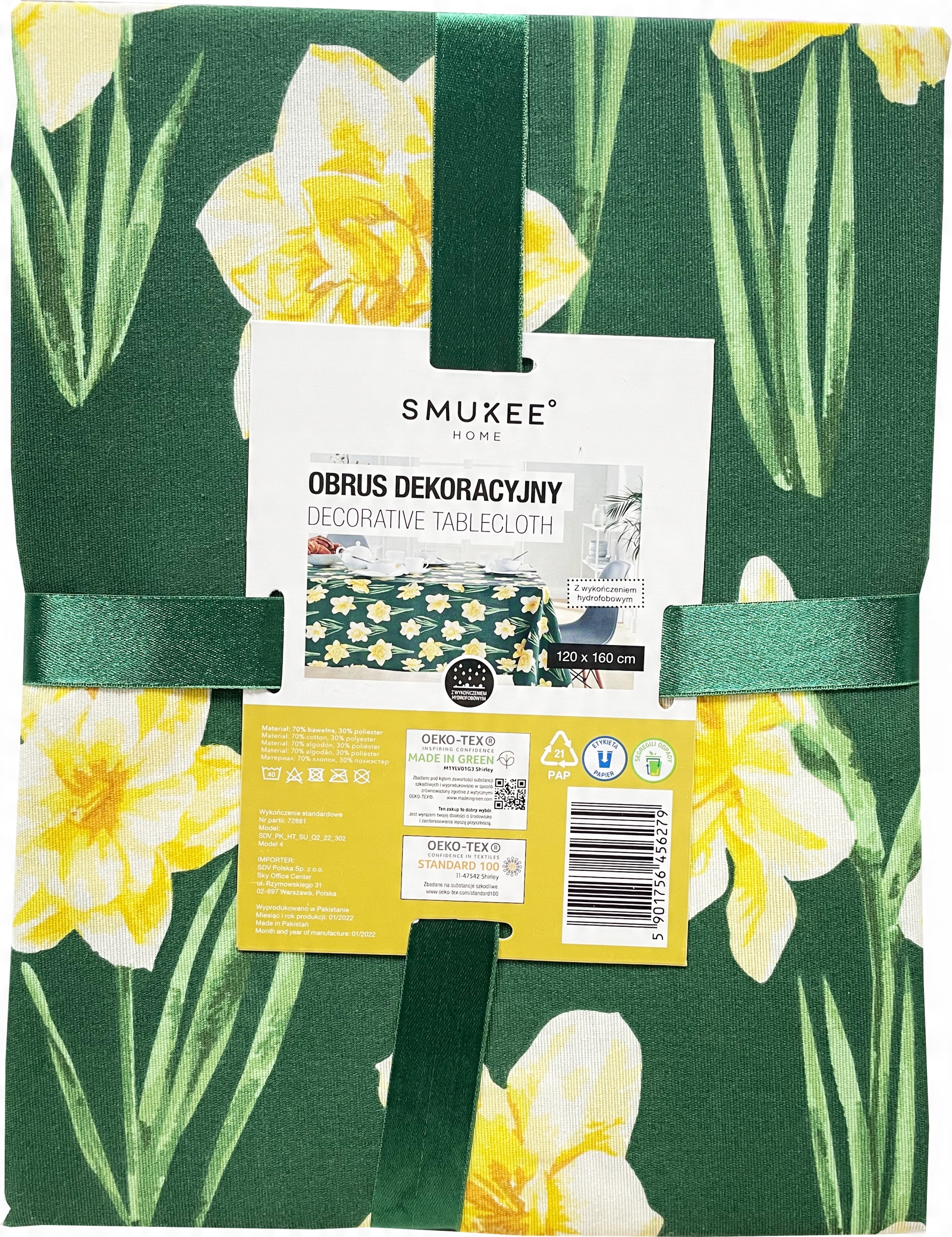 

Smukee Obrus dekoracyjny 120x160cm Żonkil