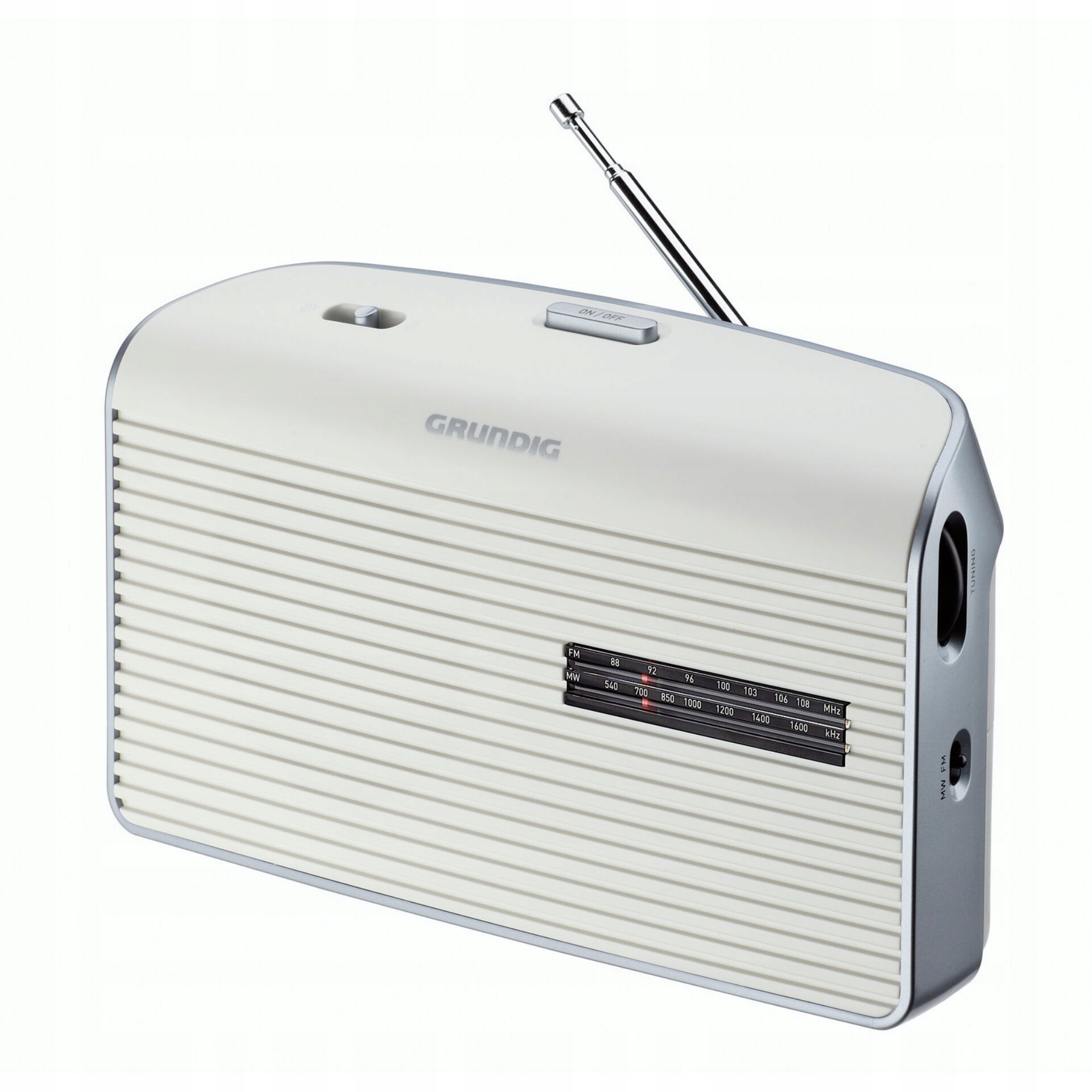 Grundig Music 60X Ws Przenośne Radio Fm Am sieciowo-bateryjne białe