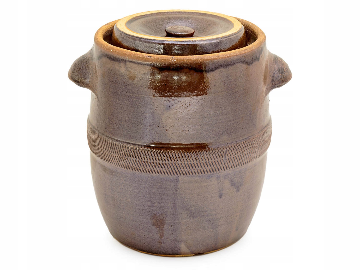 Garnek beczka kamionkowa 20L do kiszenia BRĄZOWY