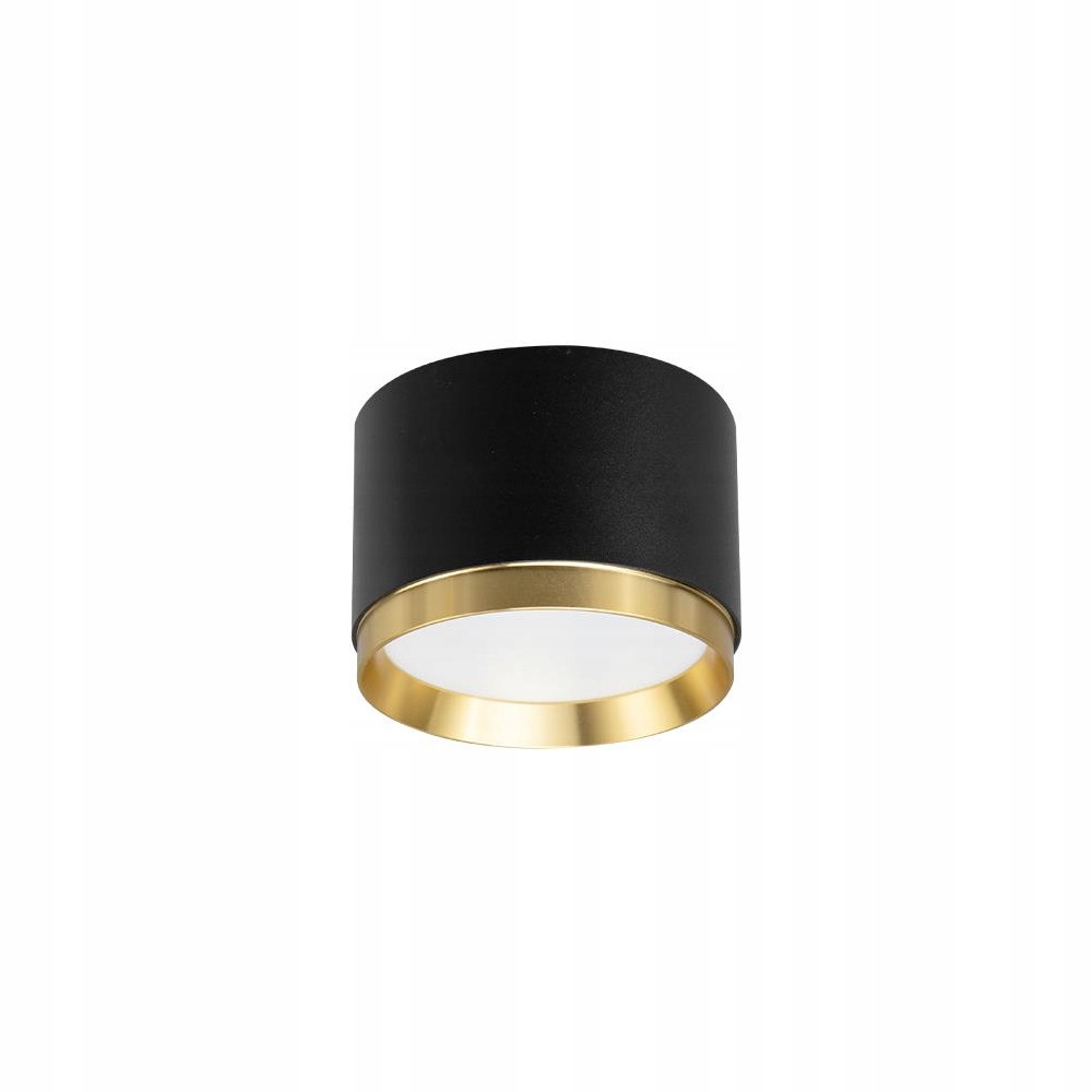 LAMPA SUFITOWA ALUMINIUM GX53 CZARNY ZŁOTY IP20