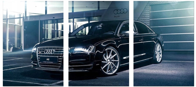 

3x Obraz Na Ścianę Audi A8 Tryptyk 30x40