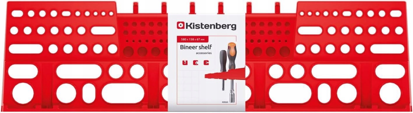 Organizer ścienny na narzędzia 60 Kistenberg Kolor czerwony