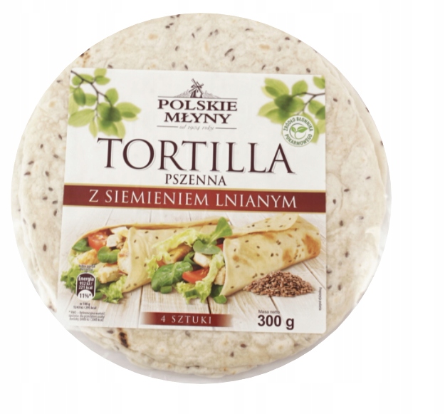 

Tortilla pszenna z siemieniem lnianym 300 g 4 szt.