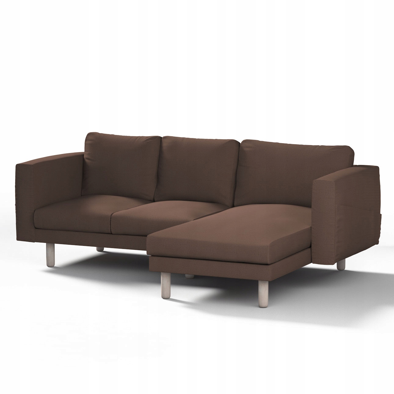 Dekoria potah na pohovku Norsborg pro 3 osoby s lenoškou Ikea, hnědý