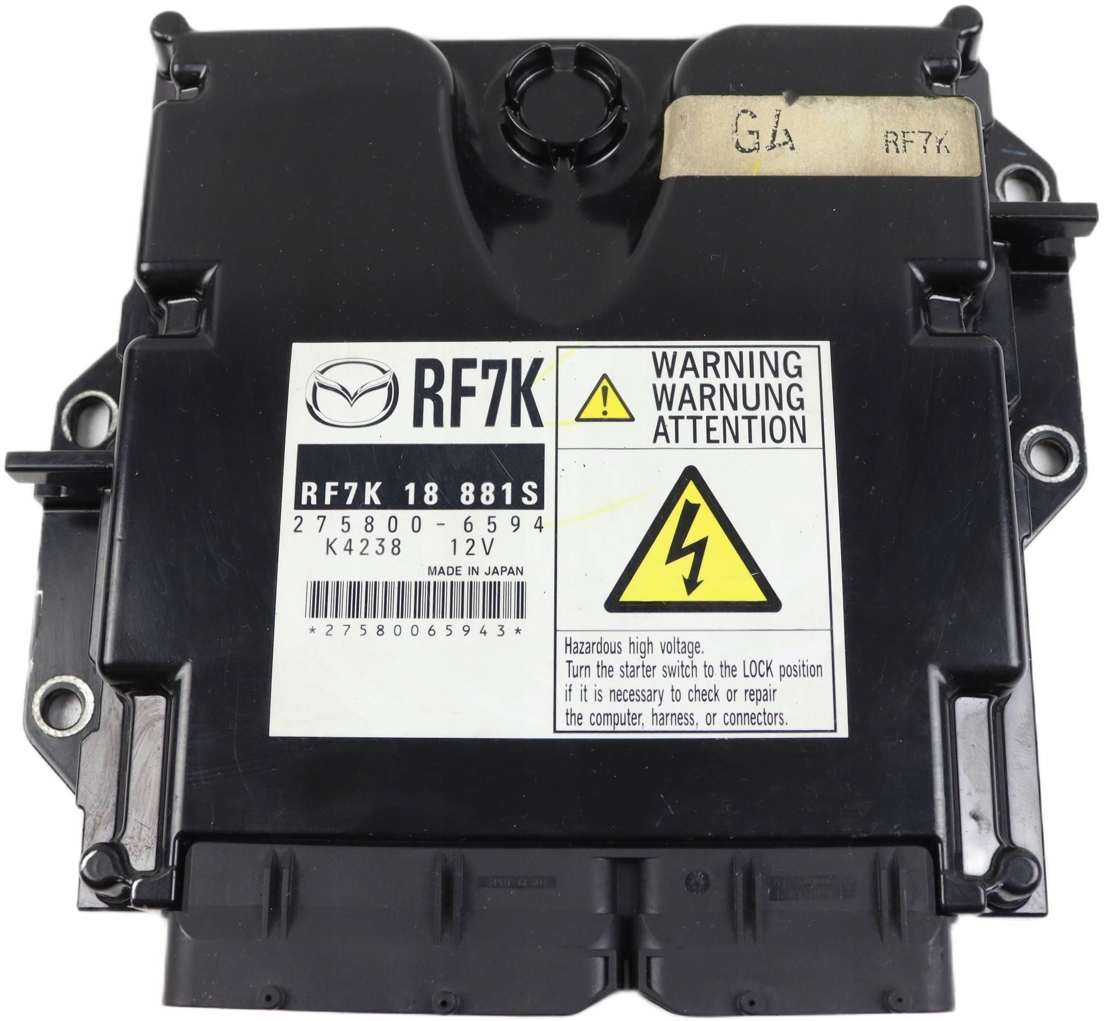 MAZDA 6 e computer Centralina Motore 2.0 CIDT RF7K18881S 2758006594 K4238