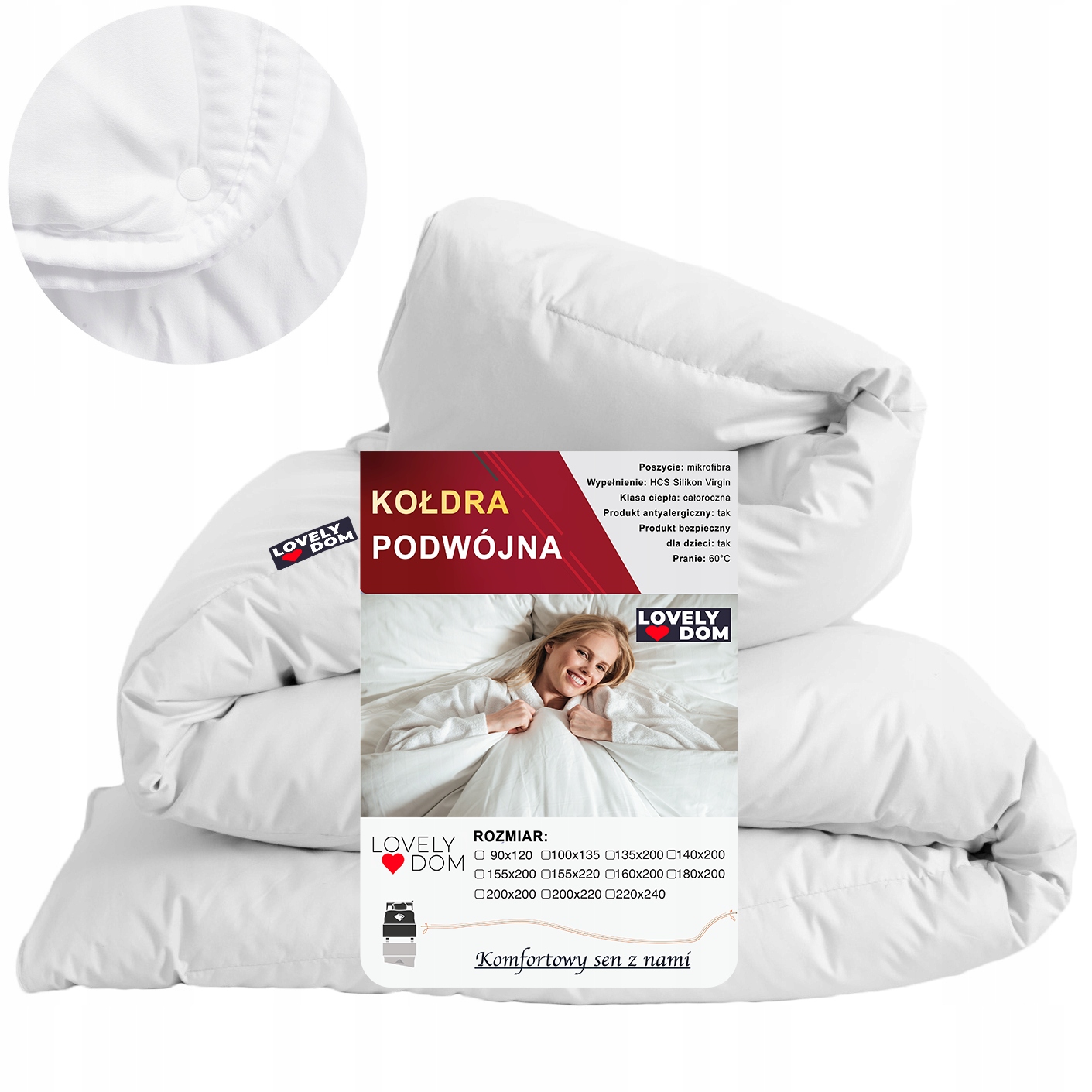 Antialergická Přikrývka 200x200 Dvojitá 4 Roční Období