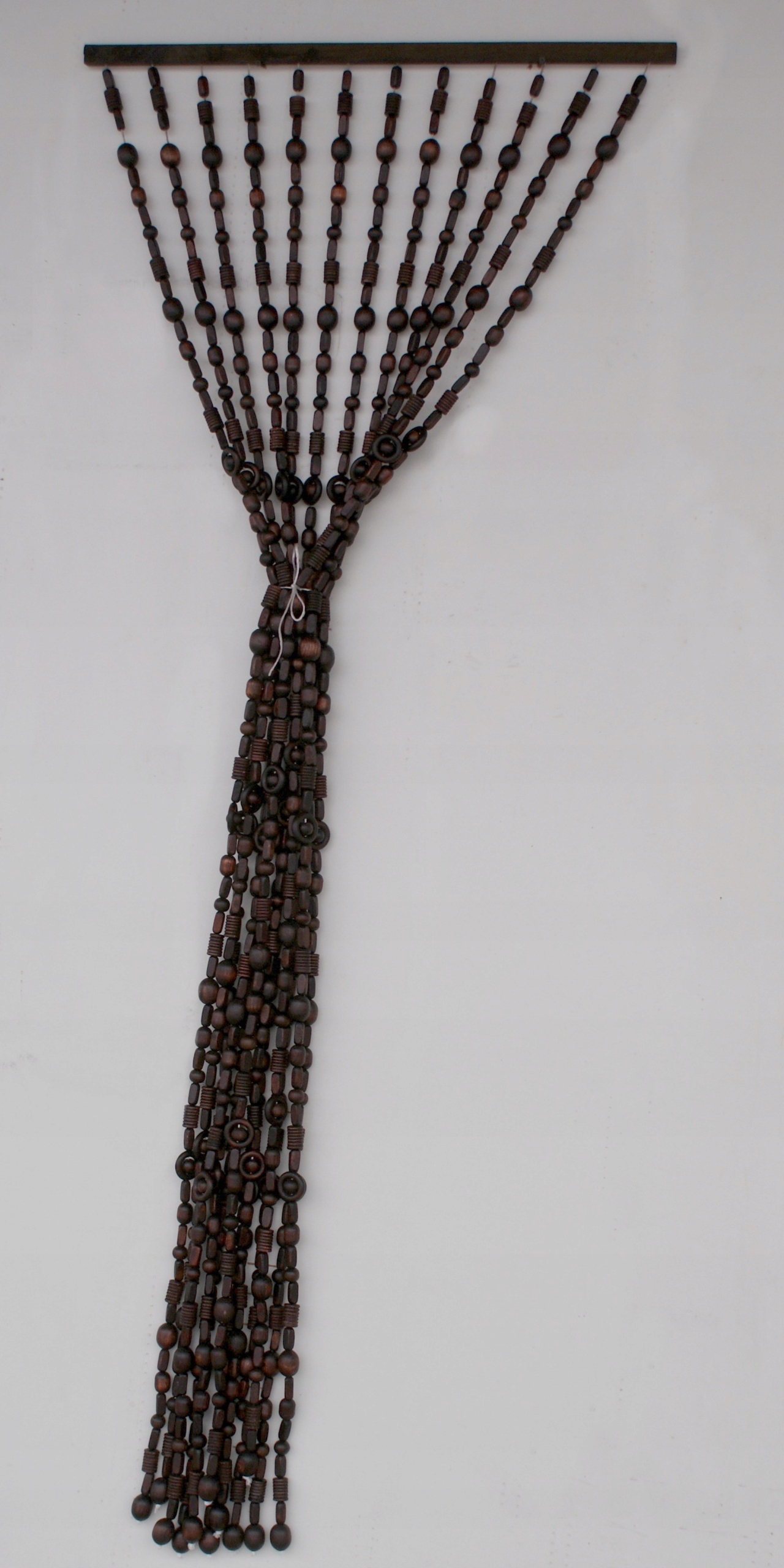 ЗАНАВЕСКА ИЗ БИСЕРА ДЕРЕВЯННАЯ ДЛЯ ДВЕРИ ПЕРЕГОРОДКА 100 СМ БРОНЗА