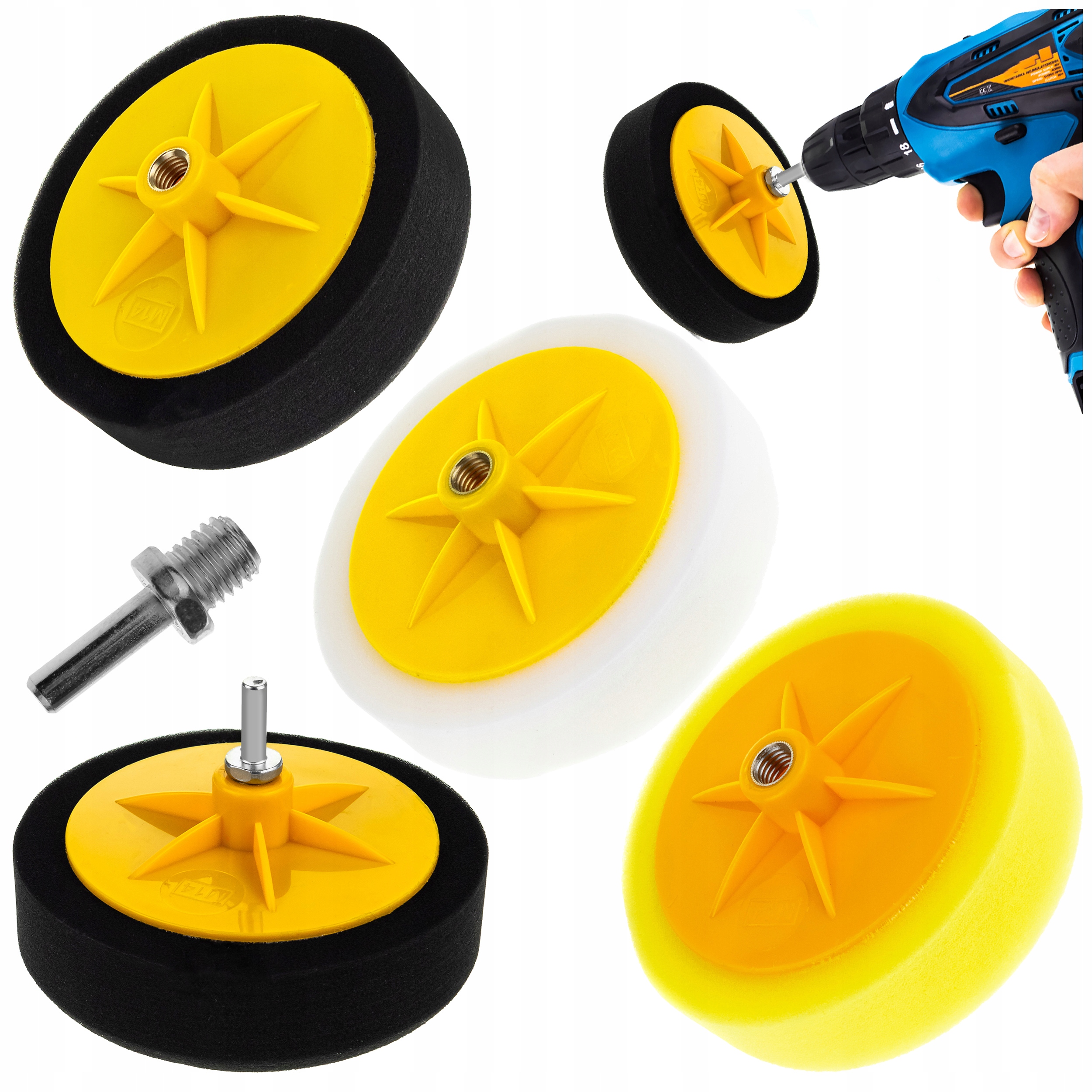 

Gąbki Polerskie Pady Do Wiertarki Adapter 150mm