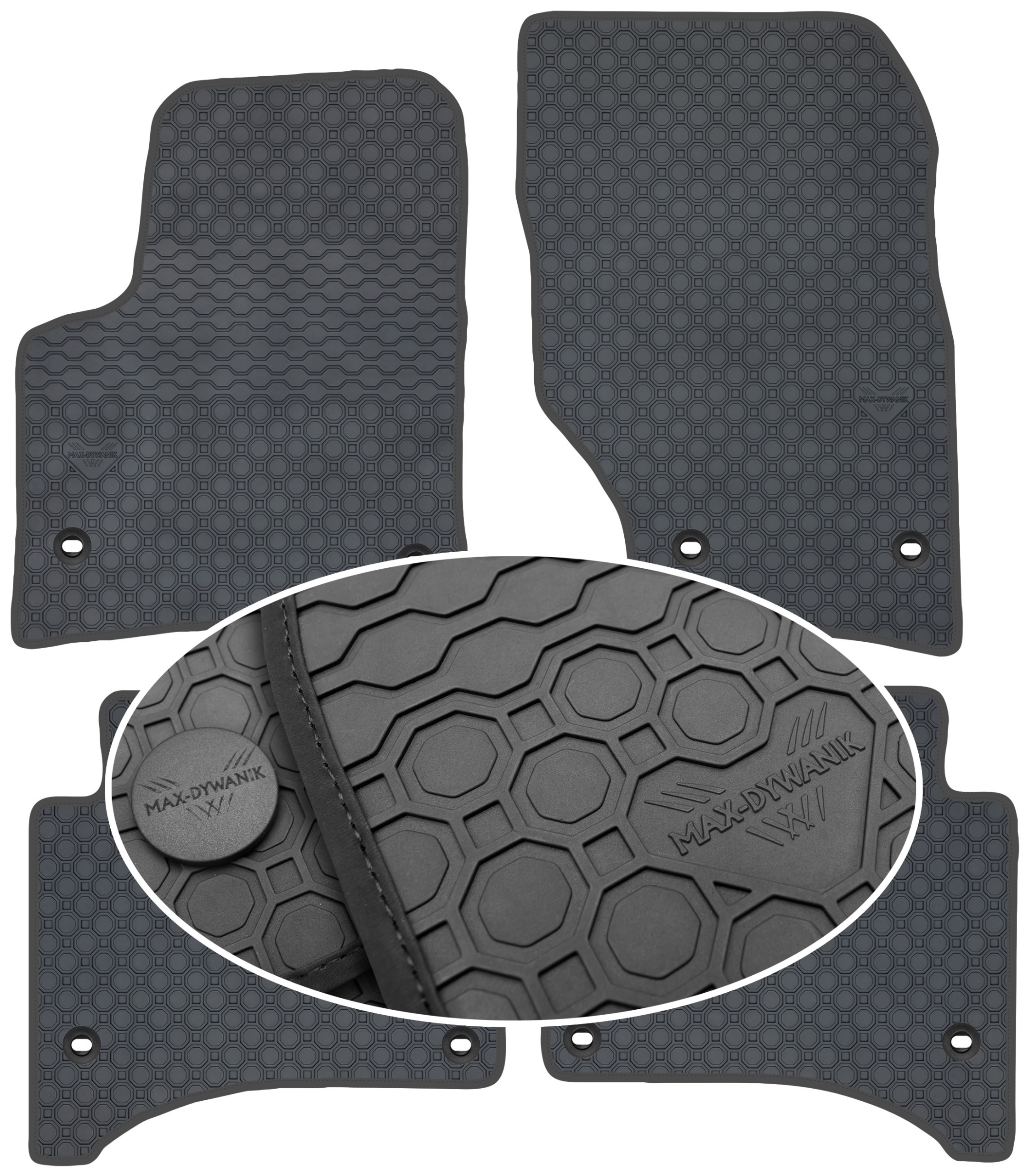 Porsche Cayenne И 2002-2010 Коврики резиновые