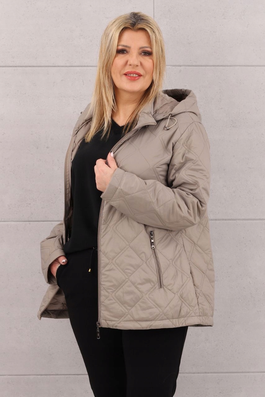 PIKOWANA PRZEJŚCIOWA LUŹNA KURTKA DAMSKA Z KAPTUREM PIKOWANA ROZMIARY Rodzaj pikowana