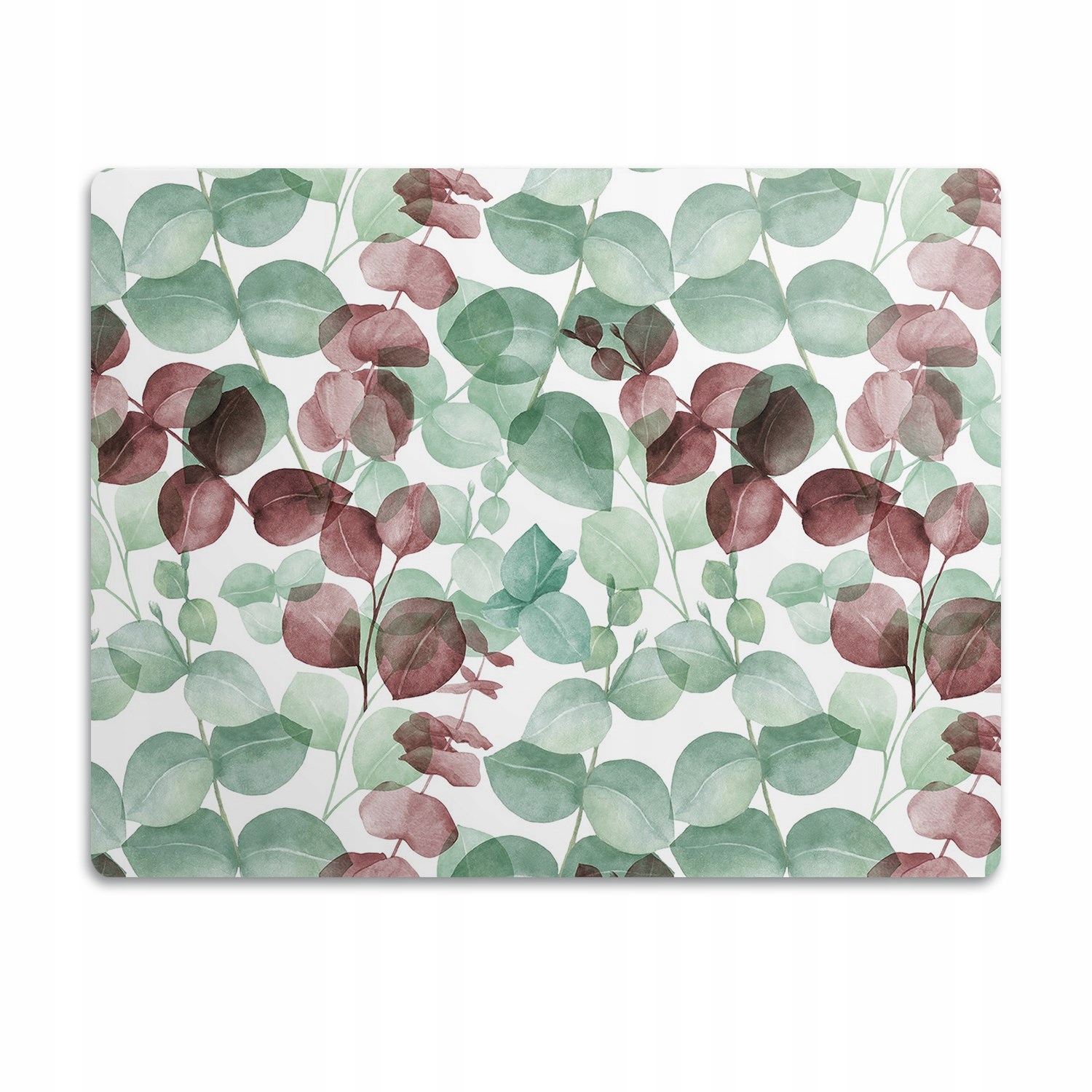 Levně Pro psa podložka pod misku Vzor listy kulatá 60x40 cm