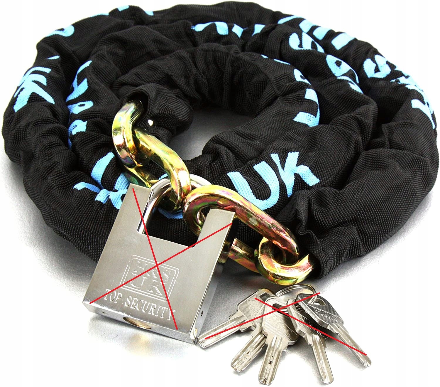 H&S Wytrzymała Łańcuch Do Roweru Lub Motocykla 120 cm B939