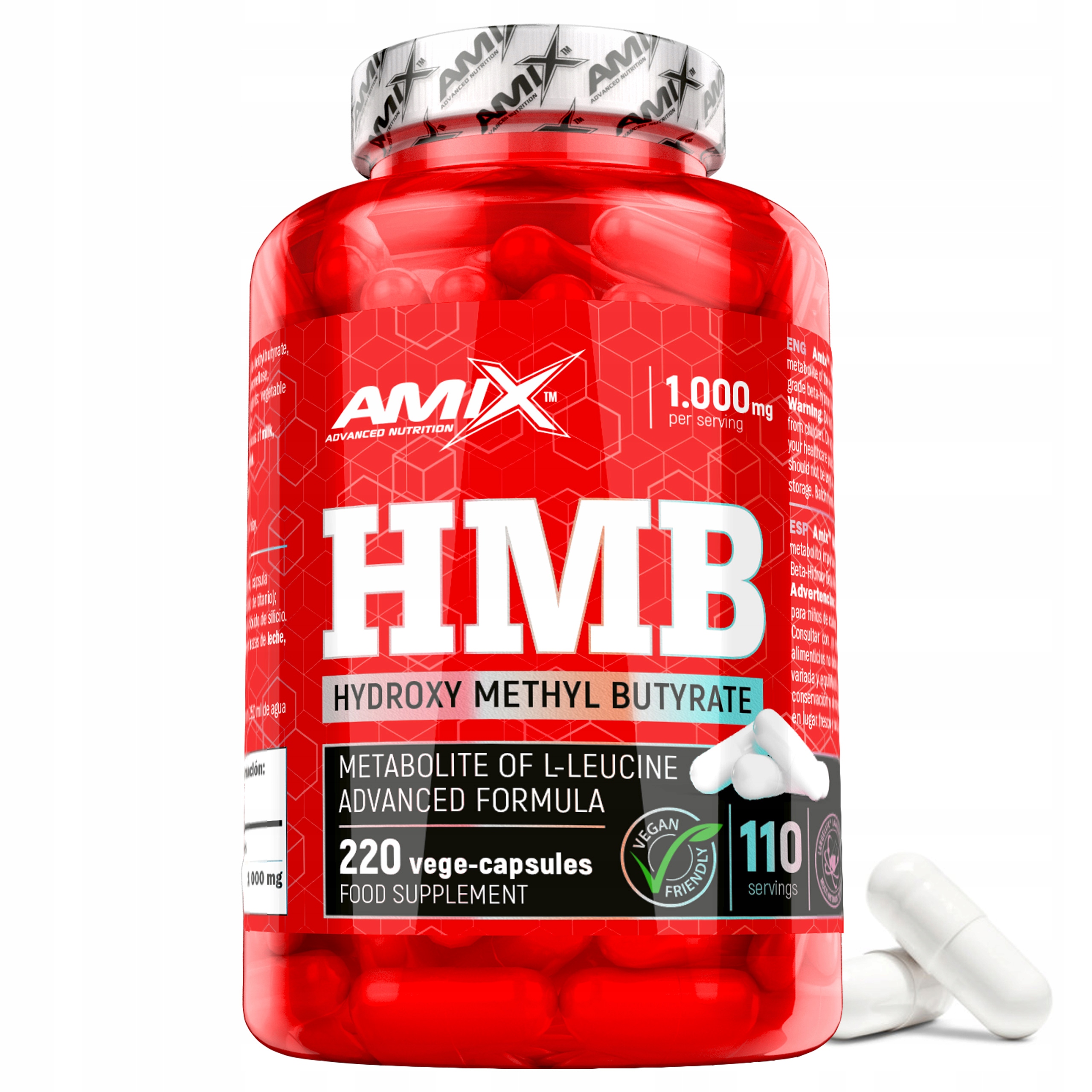 Hmb 220 kapslí 500 mg antikatabolik ochrana svalů regenerace doplněk stravy