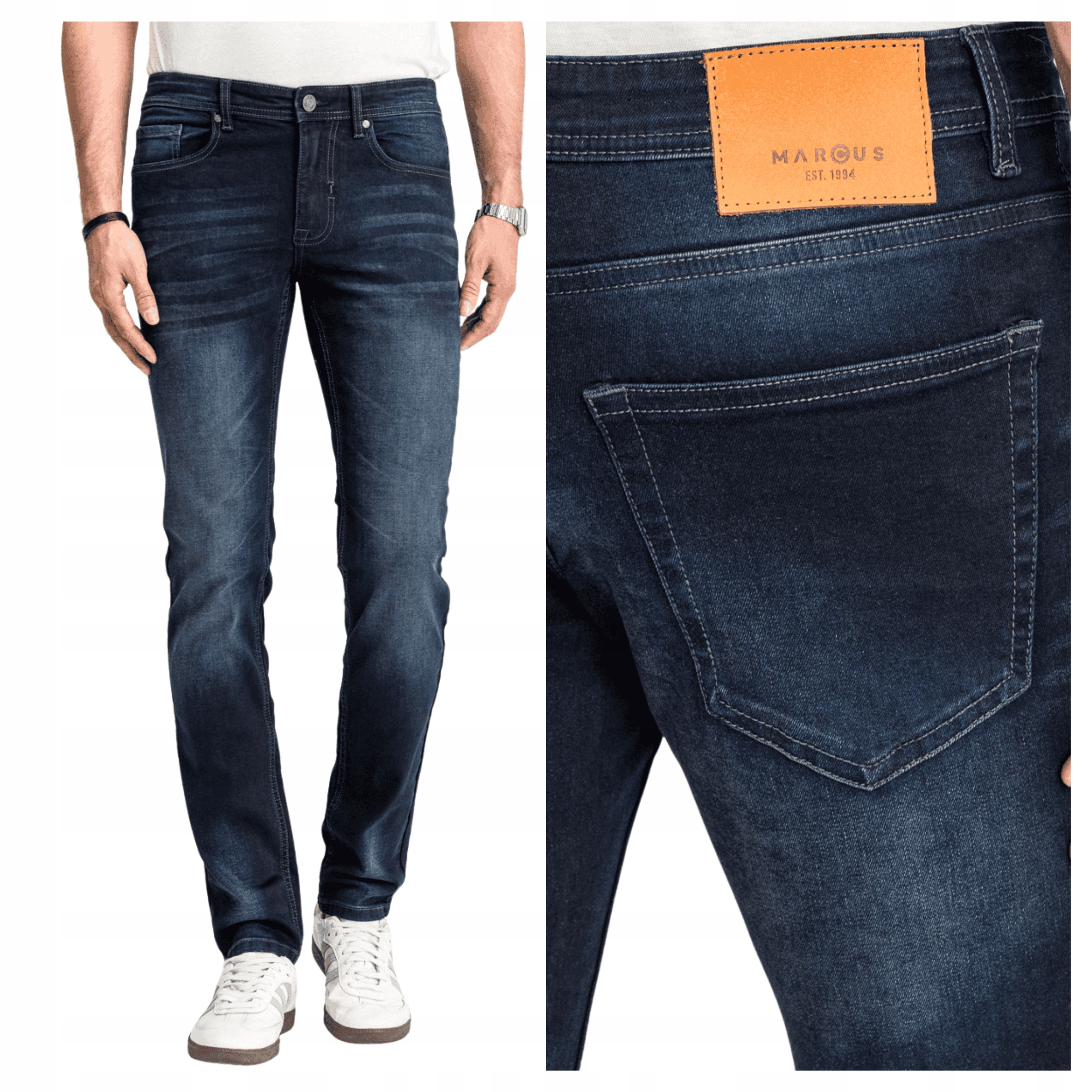 Pánské džínové kalhoty Marcus Felix 2117 Twilight Bavlna Denim W30 L32