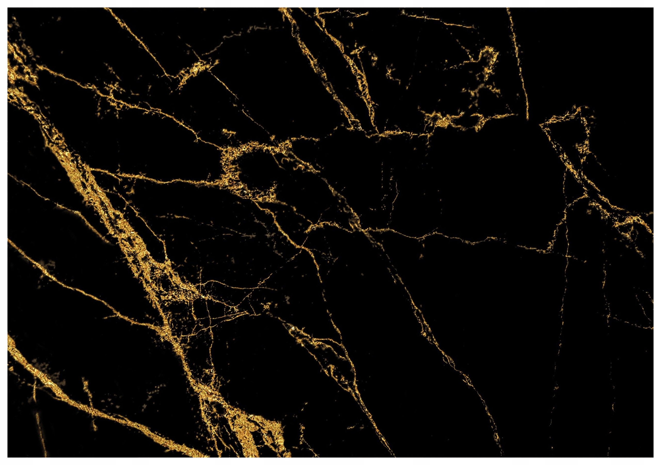 Fototapeta Zlaté praskliny a abstrakce černá se zlatem 416x290 lepidlo