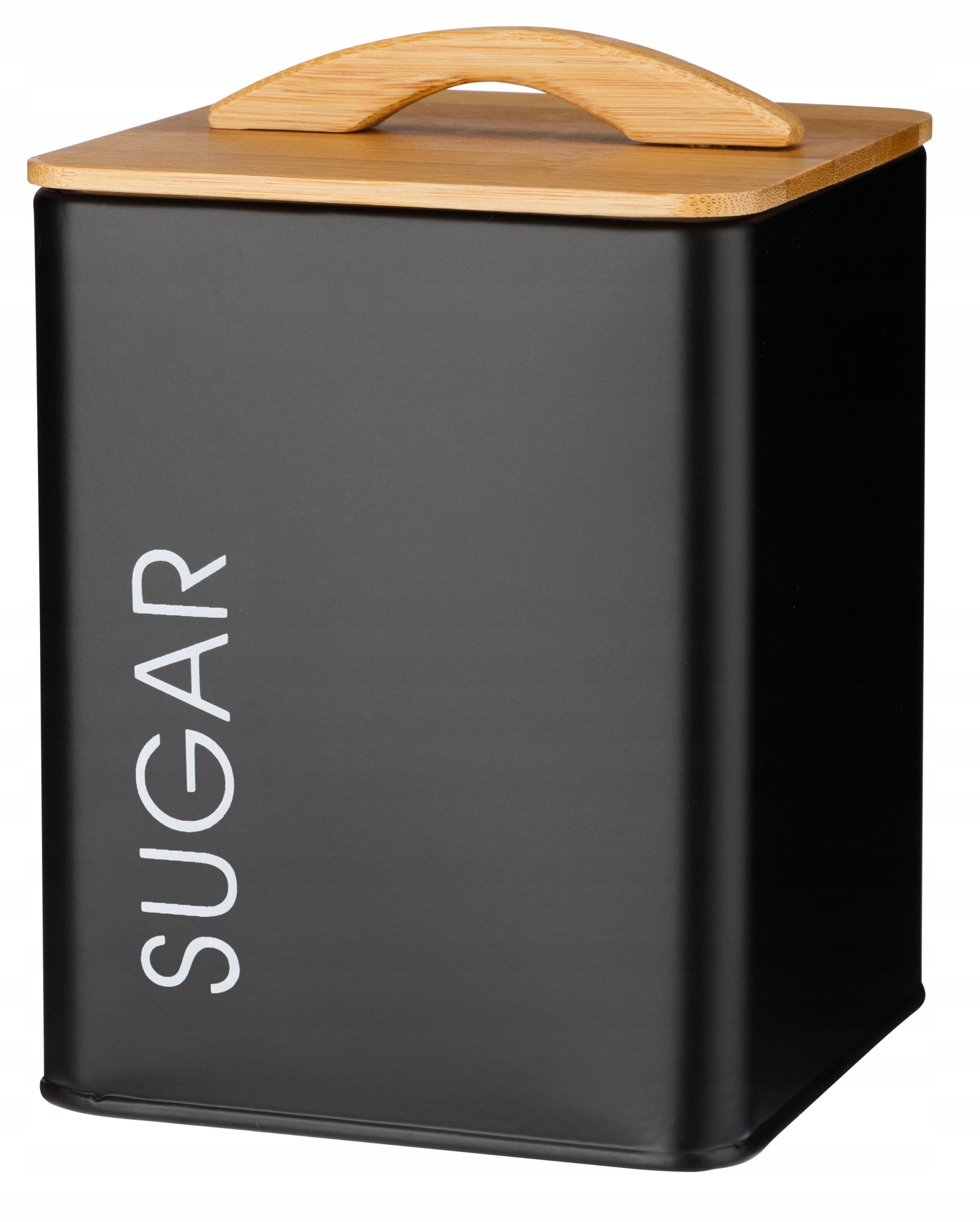 PUSZKA POJEMNIK NA CUKIER KAWĘ CZARNY MAT BAMBUS Kod producenta 26164