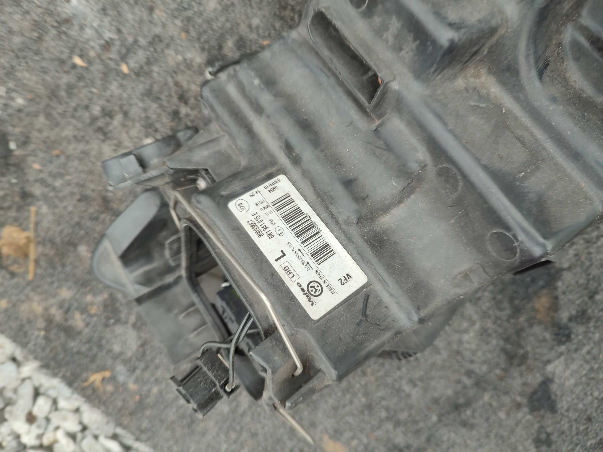 light left front front VW POLO V 6R ZWYKLA 6R1941015E