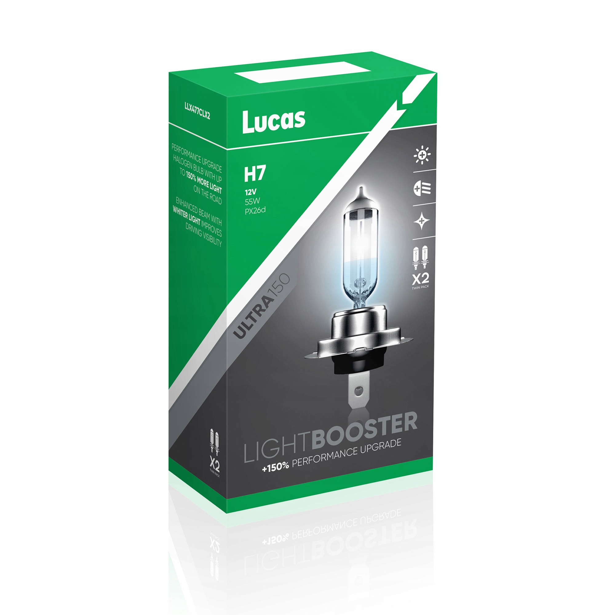

Żarówki Lucas Light Booster ULTRA+150% H7 12V 2szt