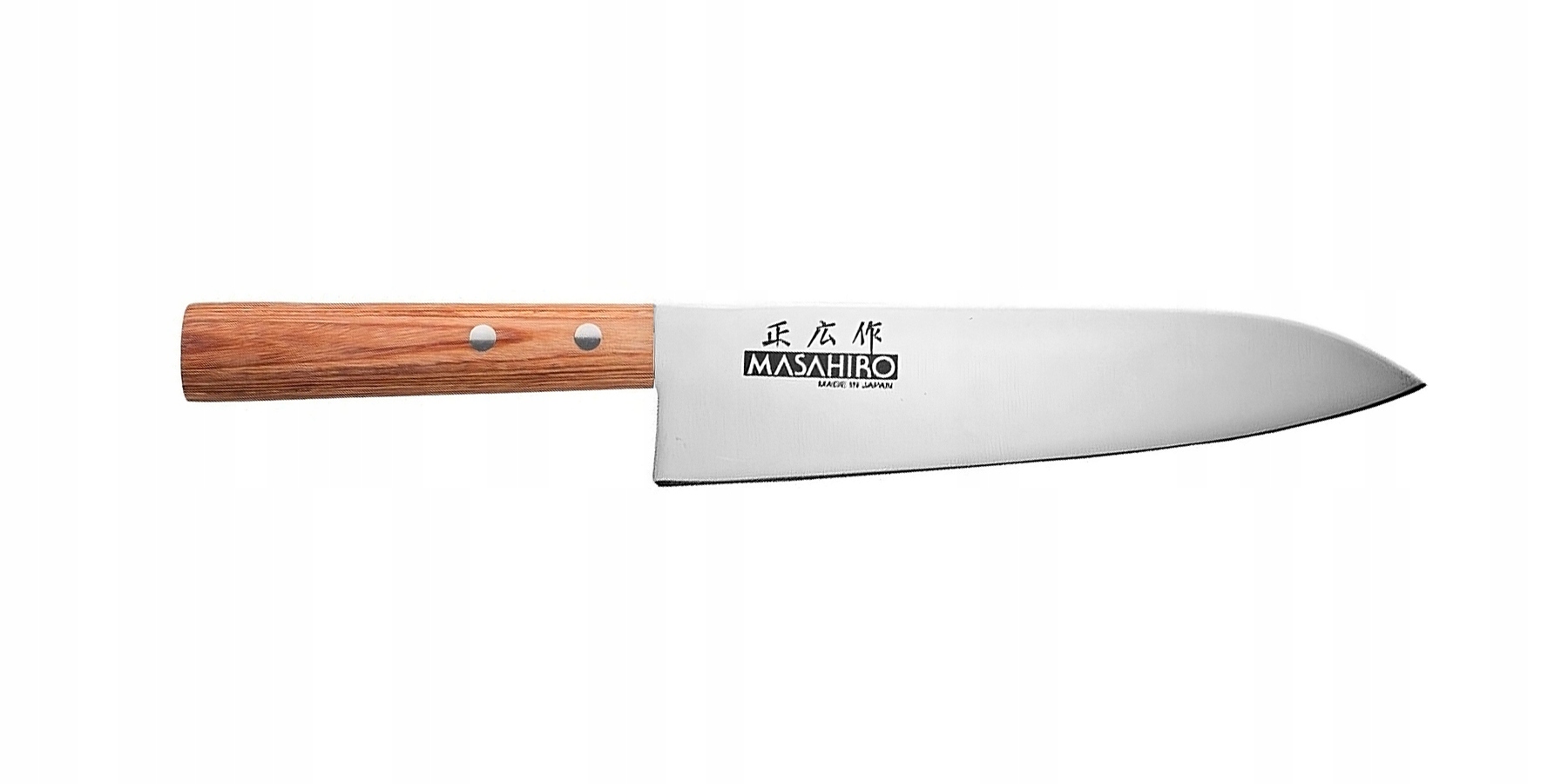 Japonský kuchársky nôž Masahiro Sankei Gyuto 180, hnedý