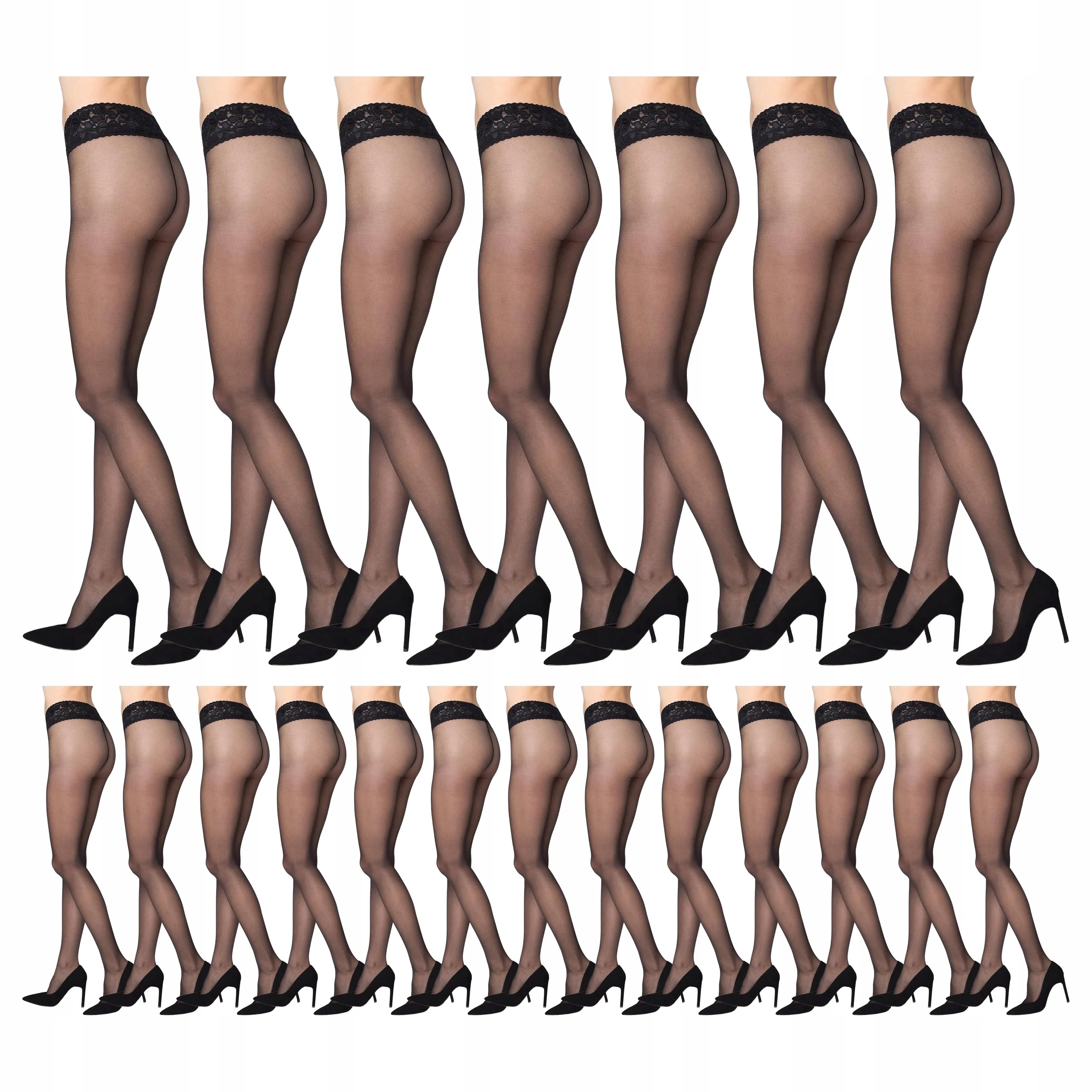 20 x Punčocháče Erotic Vita Bassa 30 den Marilyn Nero 2-S