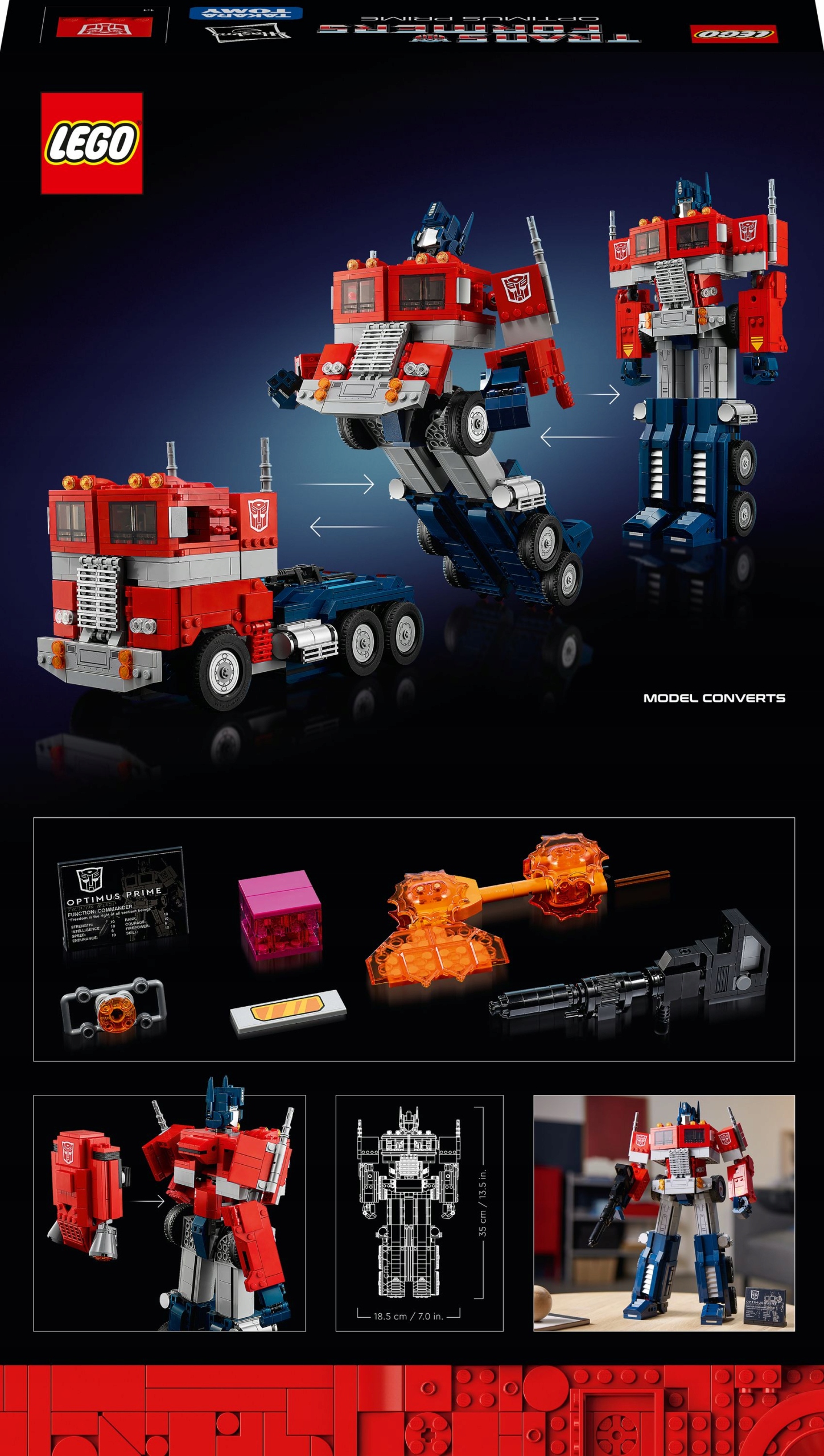 LEGO Creator Expert - Optimus Prime 10302 Nazwa zestawu LEGO 10302 Creator Expert - Optimus Prime