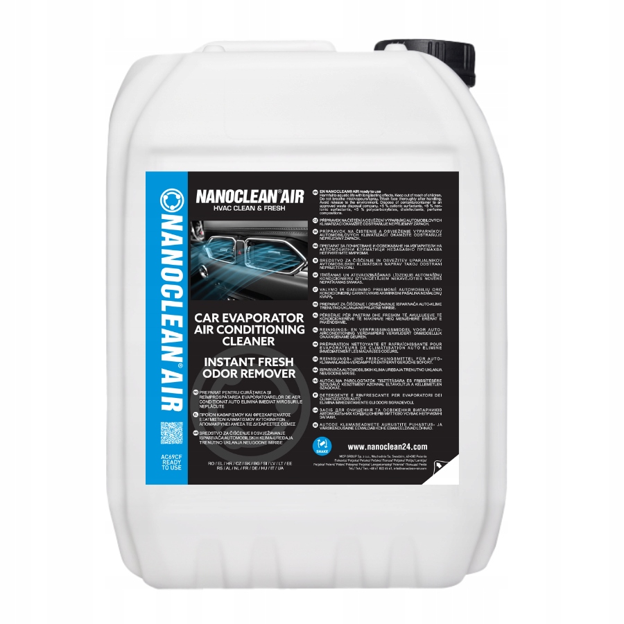 Levně Čisticí prostředek na klimatizaci Nanoclean, Citrus, Clean&fresh, 5 l