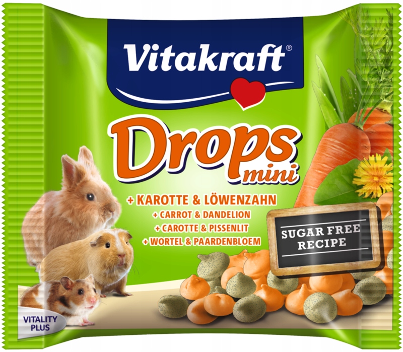 Vitakraft Drops Mini Carrot przysmak dla gryzoni