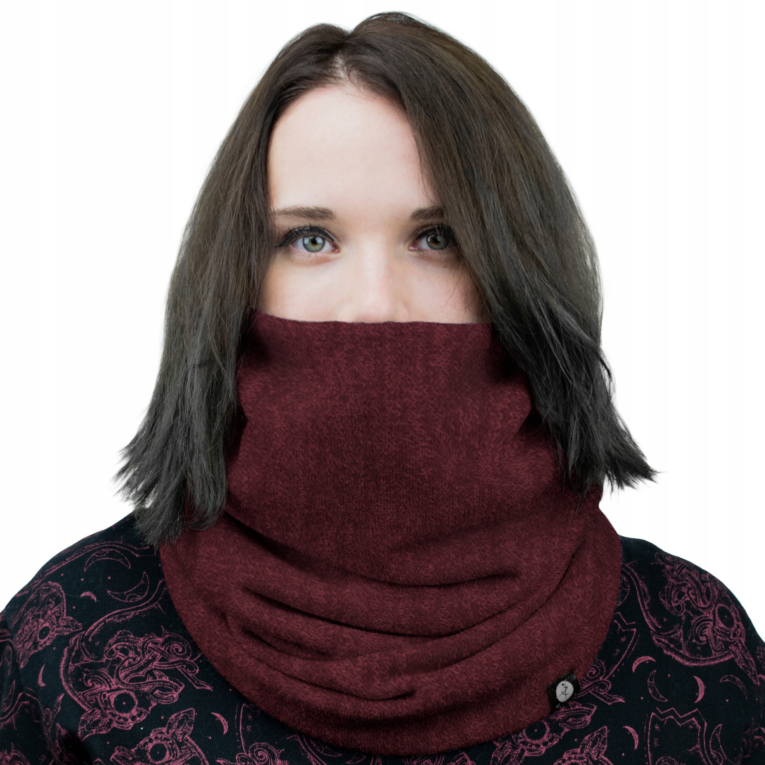 DAMSKI KOMIN SZALIK NA ZIMĘ CIEPŁY KOLORY ROZM. S Marka Arabesque