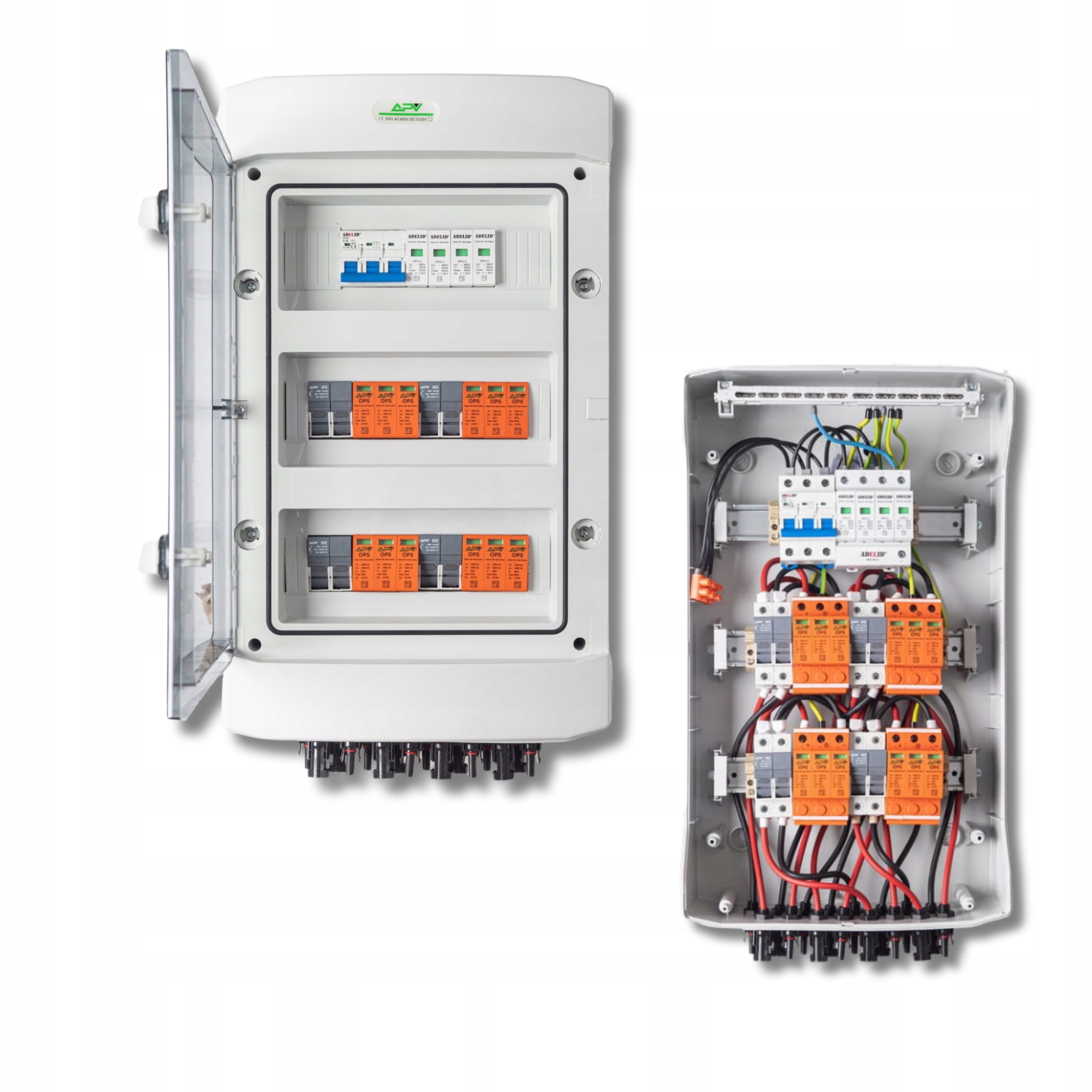 Rozdzielnica Natynkowa Pv 1000V DC Ac 4 Stringi Fotowoltaika 3 Trzy Fazy