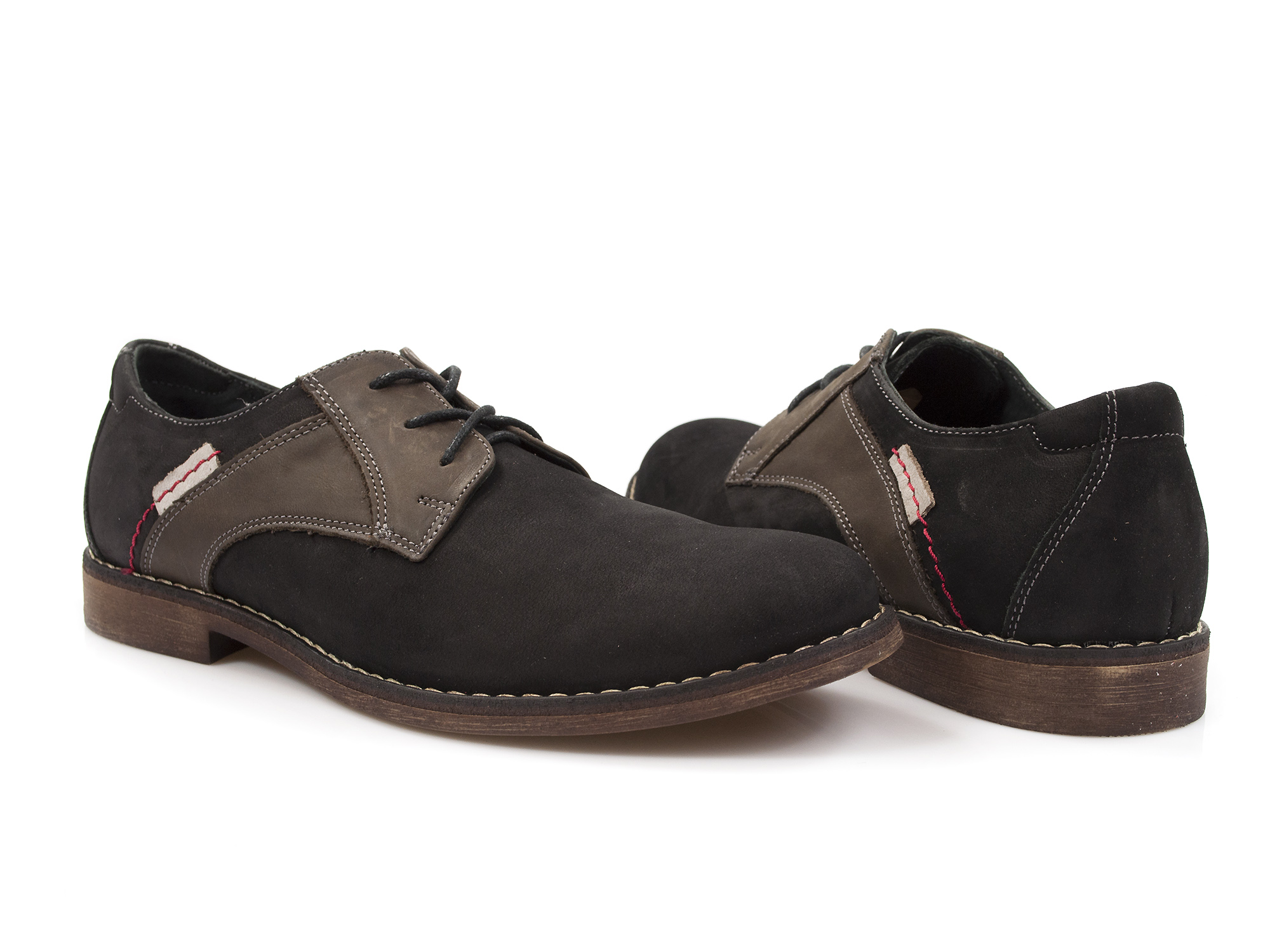 

Skórzane półbuty męskie sznurowane buty typ Casual