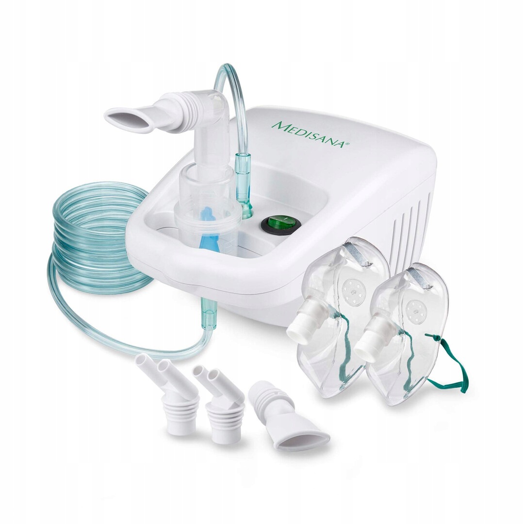 Inhalator Medisana In 500 nebulizator kompresorowy zestaw akcesoriów
