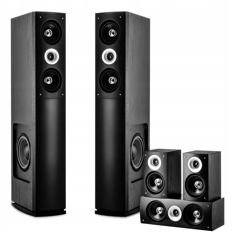 KOLUMNY GŁOŚNIKOWE KINO DOMOWE 5.0 + AMPLITUNER BT Kod producenta 7830-BL