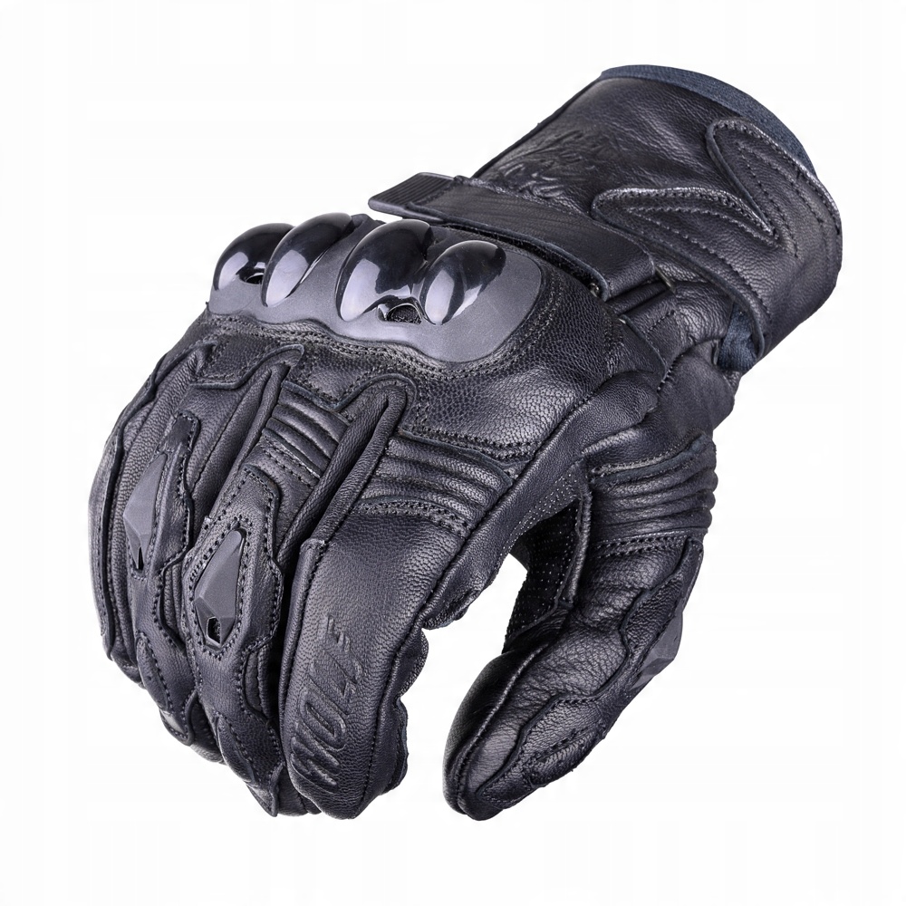 

Mocne Rękawice Motocyklowe Wolf Spiral r M Skóra