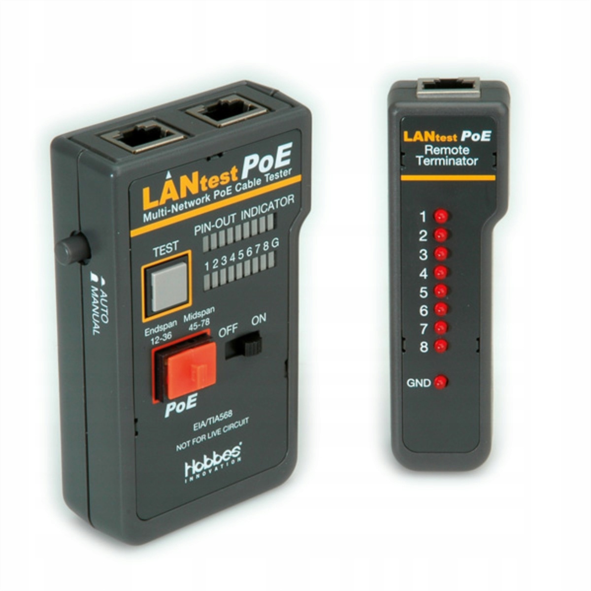 Hobbes LANtest PoE RJ45 Led tester káblov
